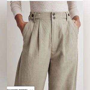 NWT Madewell The Harlow Wide-Leg Pant forgotten landscape size 10